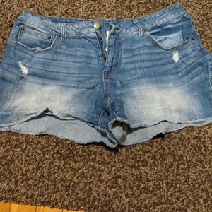 Denim shorts